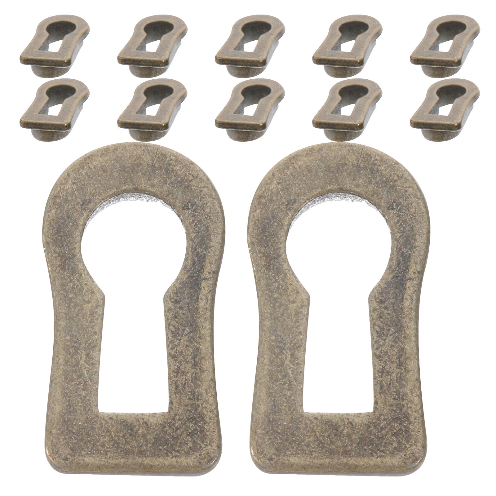 Furniture Hardware Manufacturer - 12 Stück ovale dekorative Schlüsselloch-Abdeckplatte für