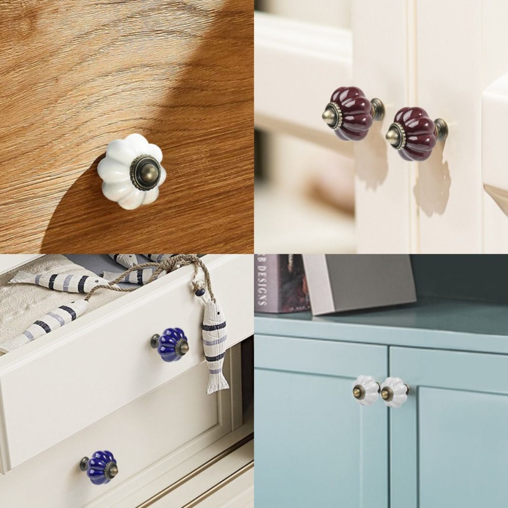 Einfacher Einloch-Keramik-Kürb – Furniture Hardware Manufacturer Bewertung und Preis